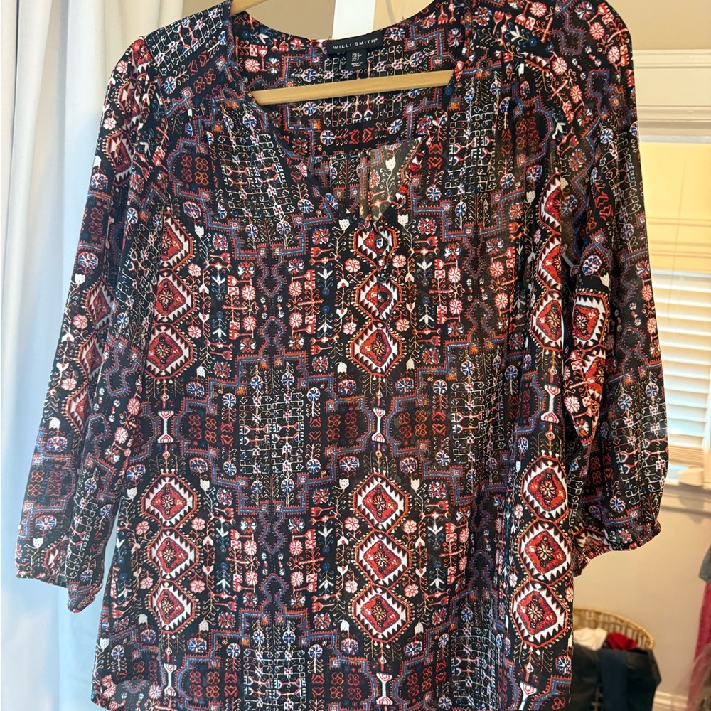 Women's Willi Smith Multicolor Patterned Top